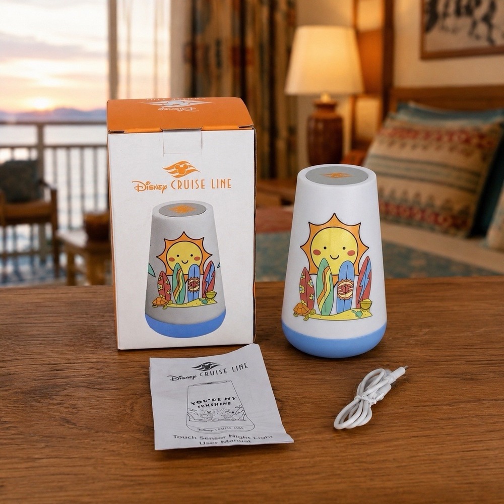 Disney Cruise Line Touch Sensor Night Light‎ You're My Sunshine Mickey Minnie